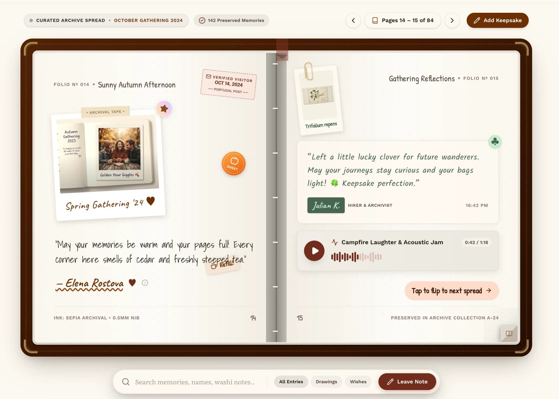 Skeuomorphic Folio Notebook