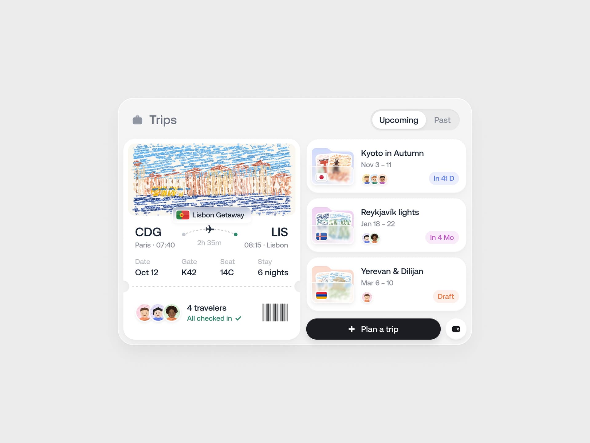Voyage Soft-Skeuomorphic Planner