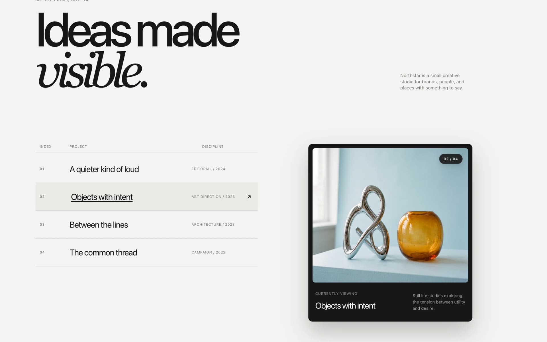 Kinetic Typography Hover