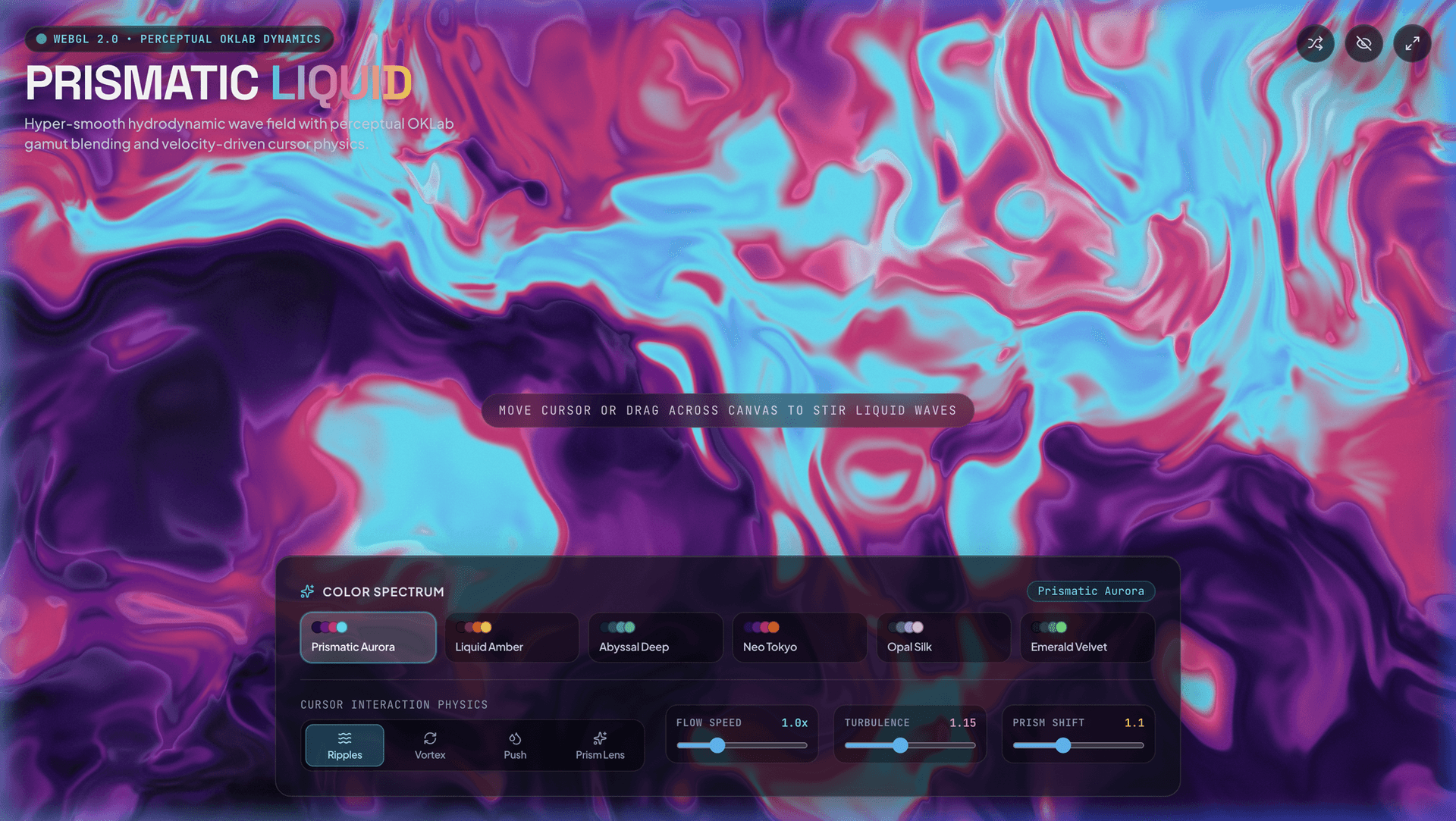 Prismatic Liquid Shader